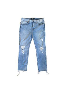 Hudson Womens Jessi Boyfriend Jeans Sz 28 Distressed Light Wash Relaxed Straight